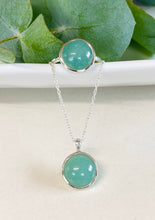 Load image into Gallery viewer, Aventerine Quartz and Sterling Silver Pendant