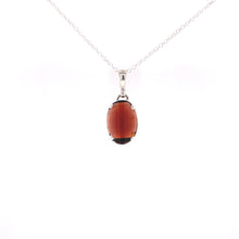 Load image into Gallery viewer, Garnet and Sterling Silver Pendant
