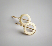 Load image into Gallery viewer, Circle Gold Earrings
