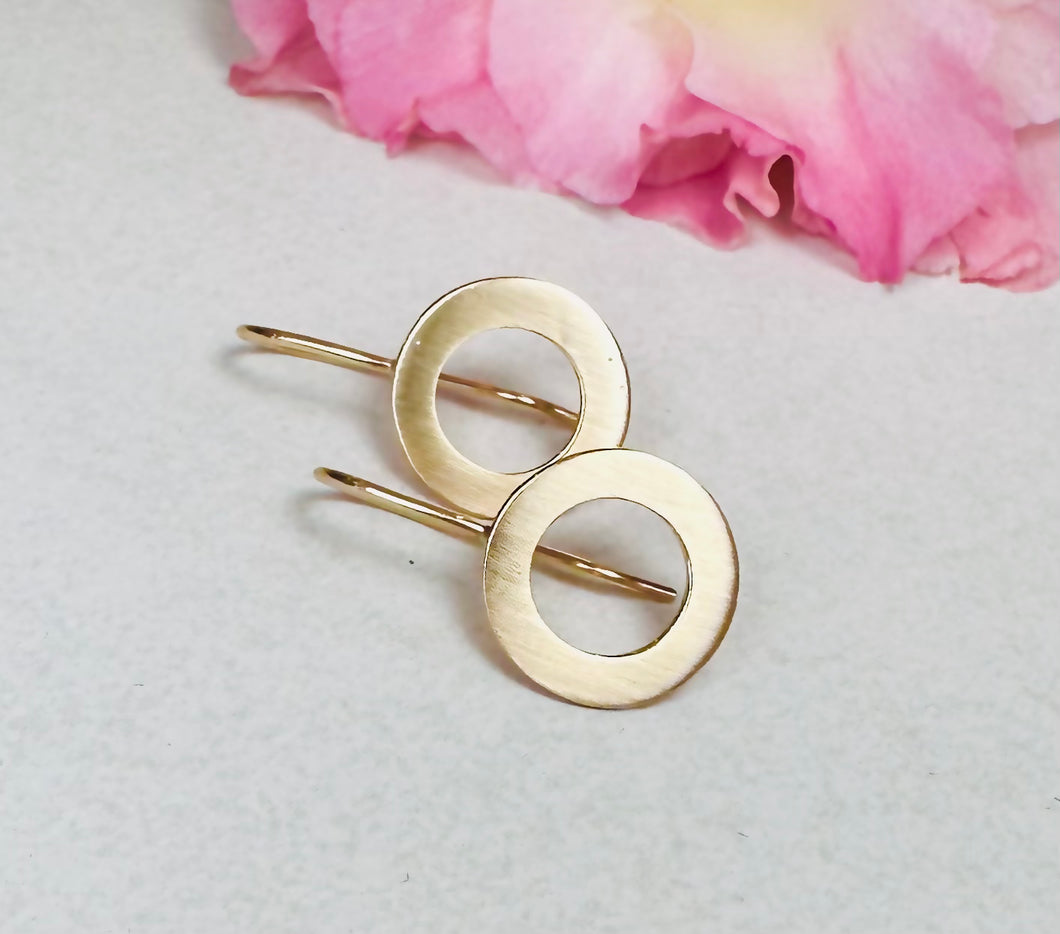 Circle Gold Earrings