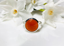 Load image into Gallery viewer, Carnelian and Sterling Silver Ring
