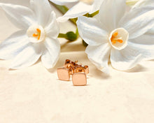 Load image into Gallery viewer, Organic Square Stud Earrings
