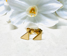 Load image into Gallery viewer, Organic Triangle Stud Earrings
