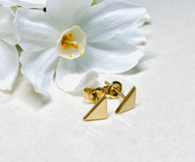 Load image into Gallery viewer, Organic Triangle Stud Earrings
